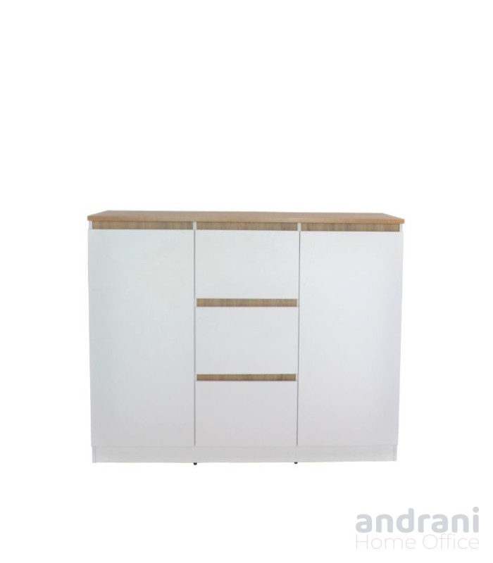 Comò 3 cassetti e 2 ante