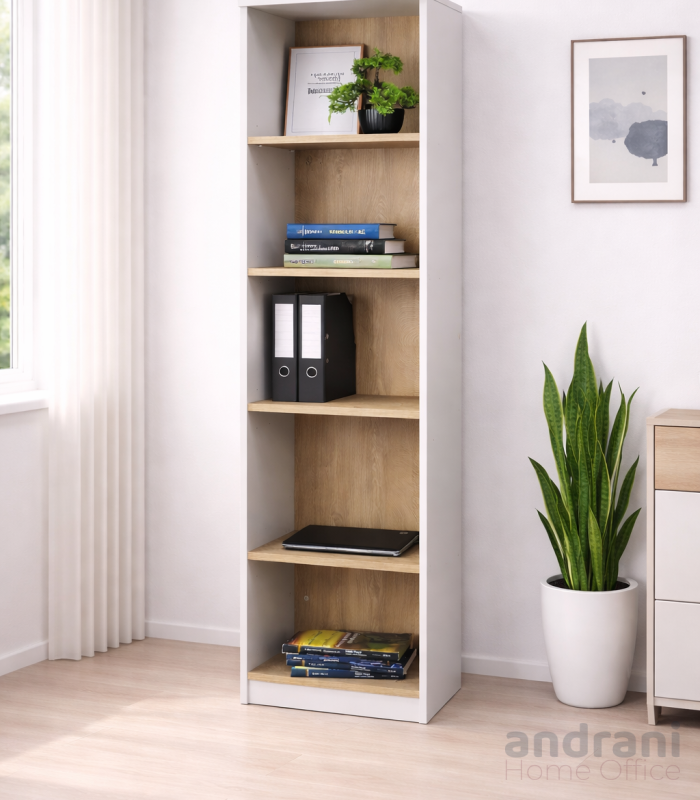 Scaffale stretto e alto