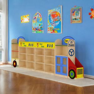 Mensola bambini per giocattoli Autobus