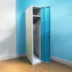 Armadio spogliatoio metallico con una porta